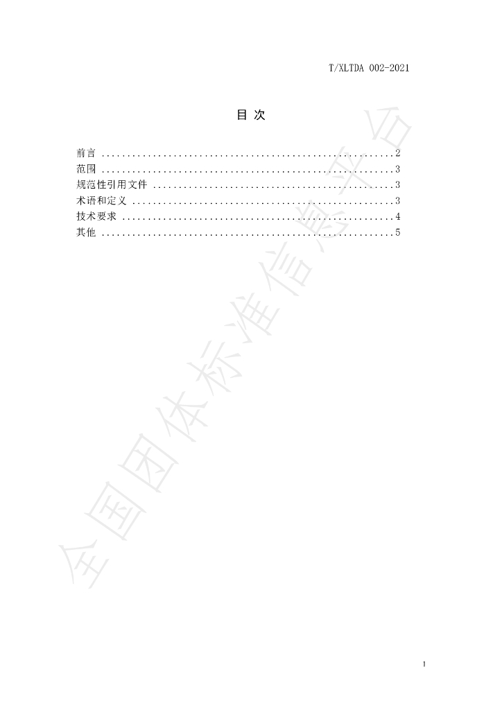 T/XLTDA 002-2021 标准预览
