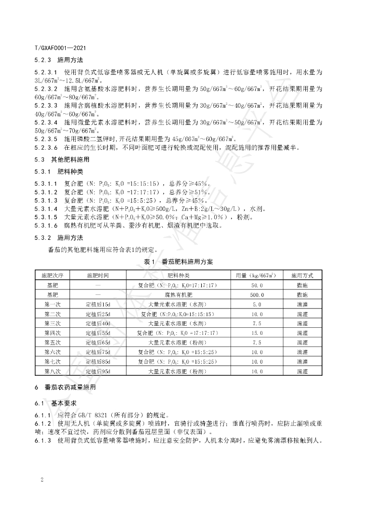 T/GXAF 0001-2021 标准预览