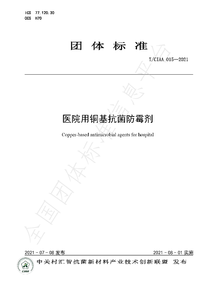 T/CIAA 015-2021 标准预览