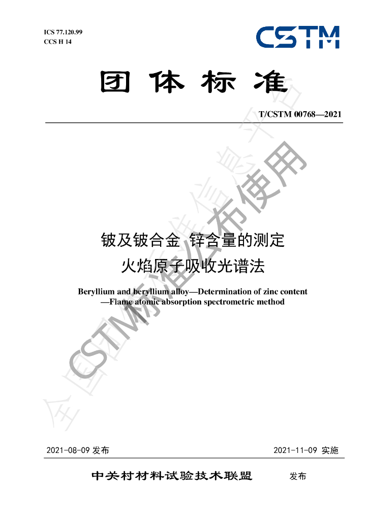 T/CSTM 00768-2021 标准预览