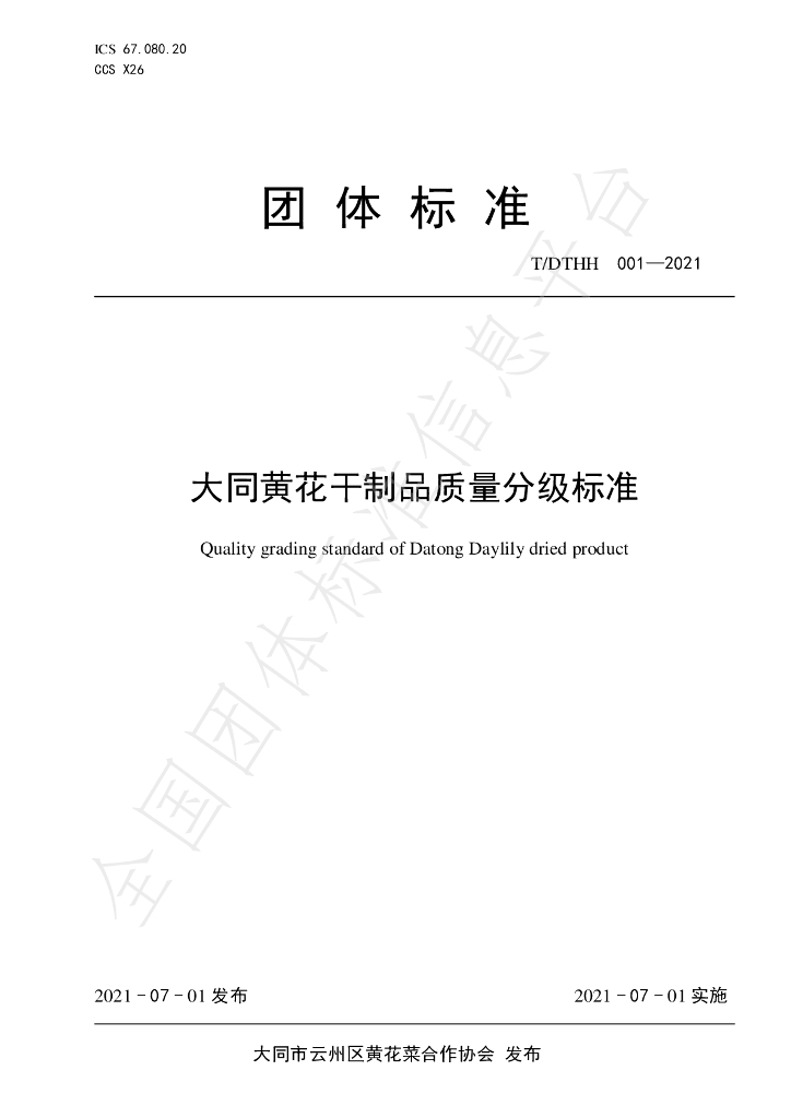 T/DTHH 001-2021 标准预览