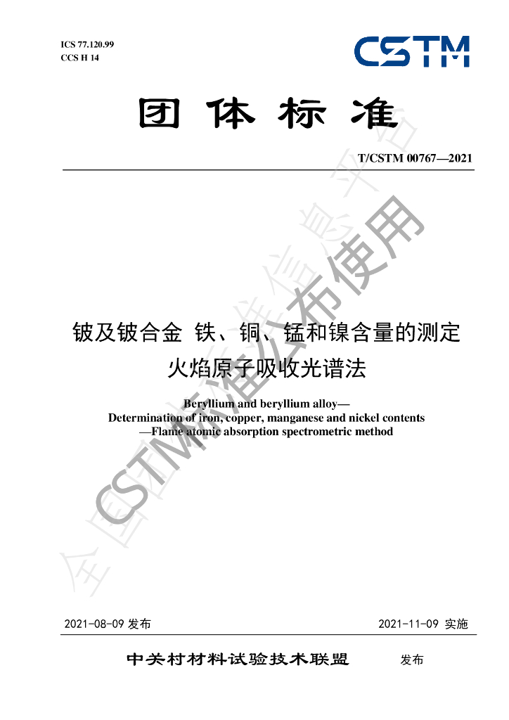 T/CSTM 00767-2021 标准预览