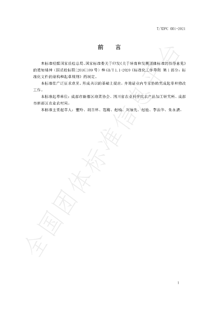 T/XDPC 001-2021 标准预览
