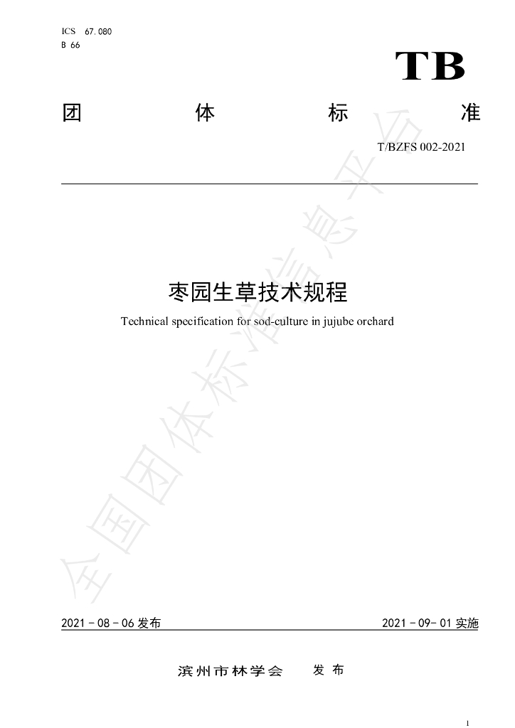T/BZFS 002-2021 标准预览