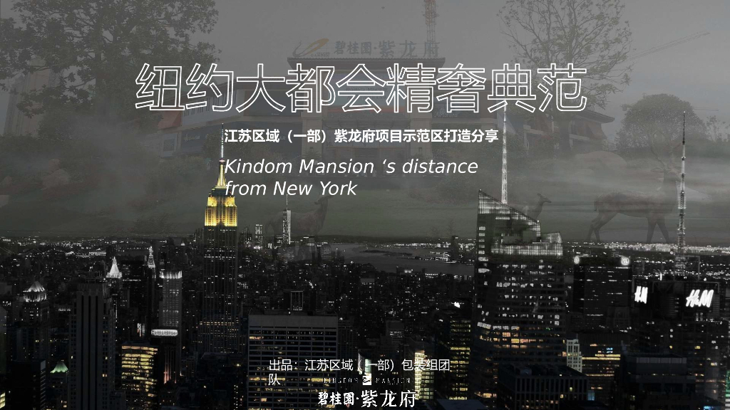 2017碧桂园·紫龙府纽约大都会精奢典范示范区案例