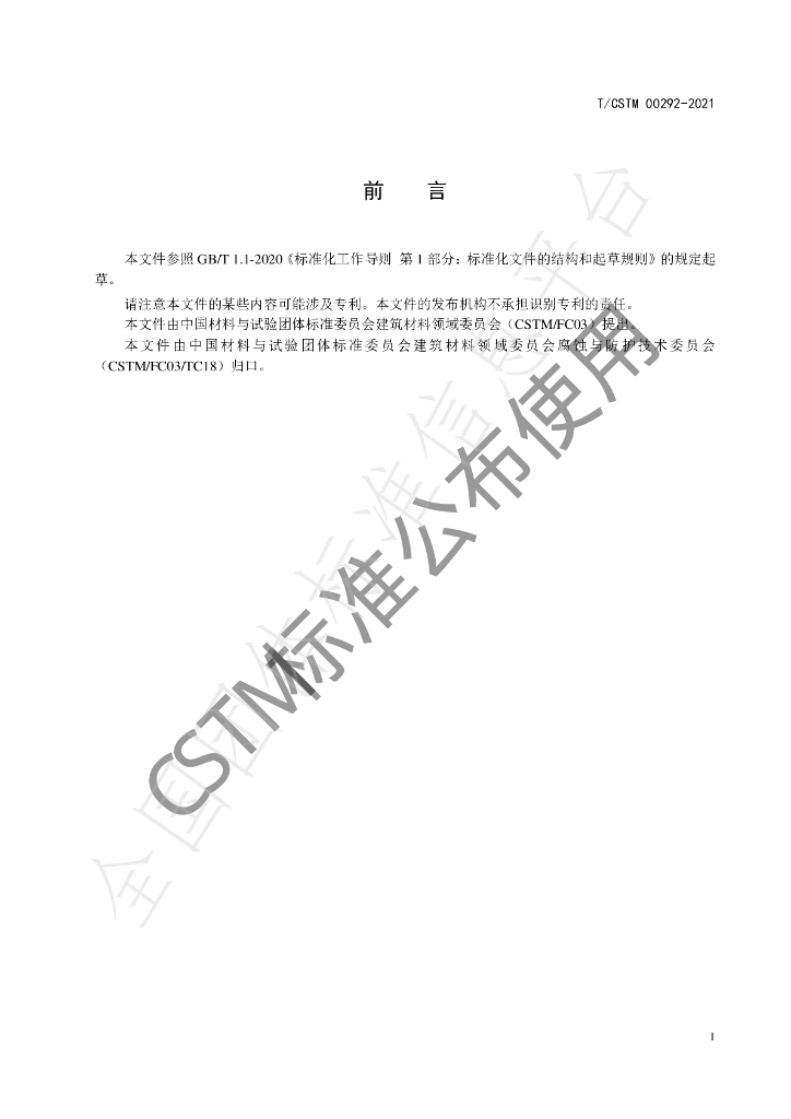 T/CSTM 00292-2021 标准预览