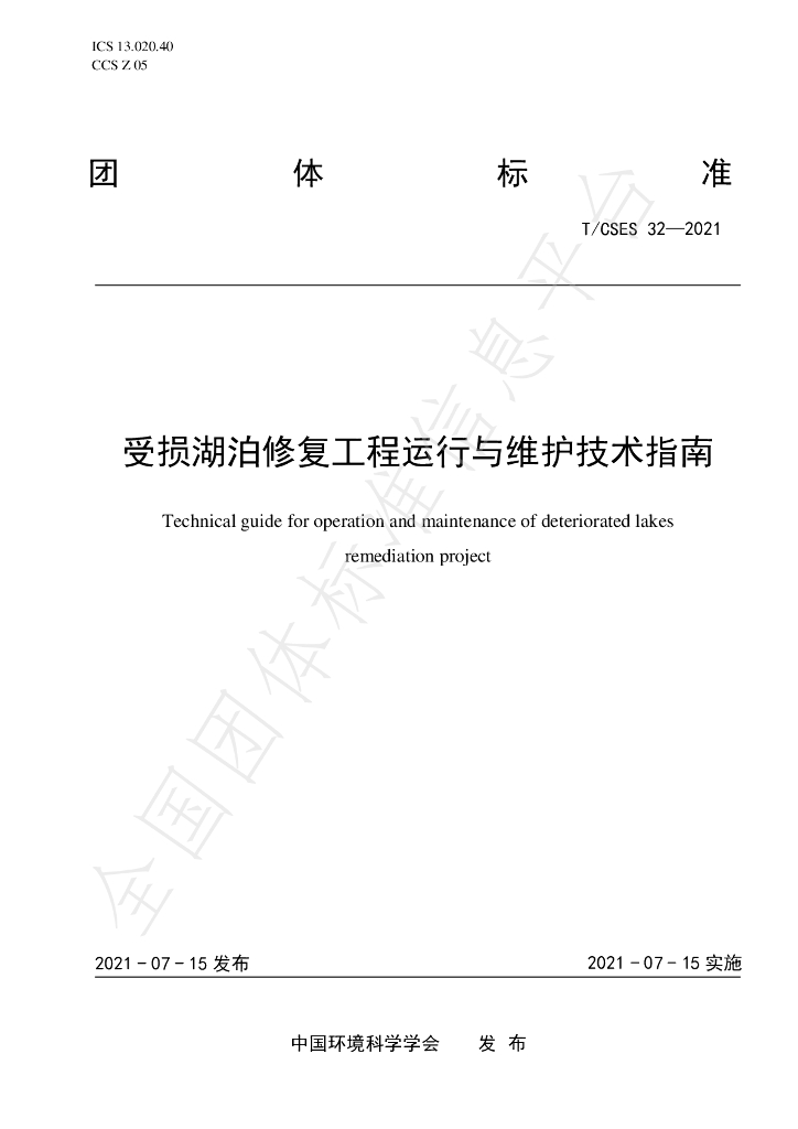 T/CSES 32-2021 标准预览