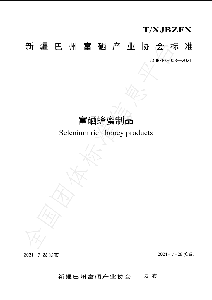 T/XJBZFX 003-2021 标准预览