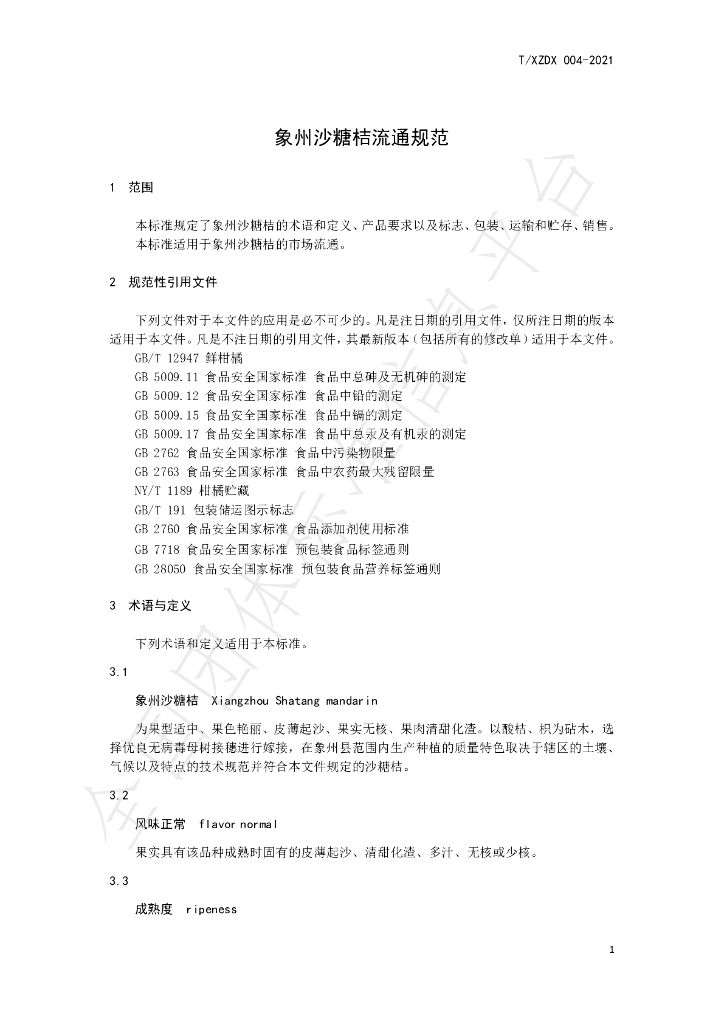 T/XZDX 004-2021 标准预览