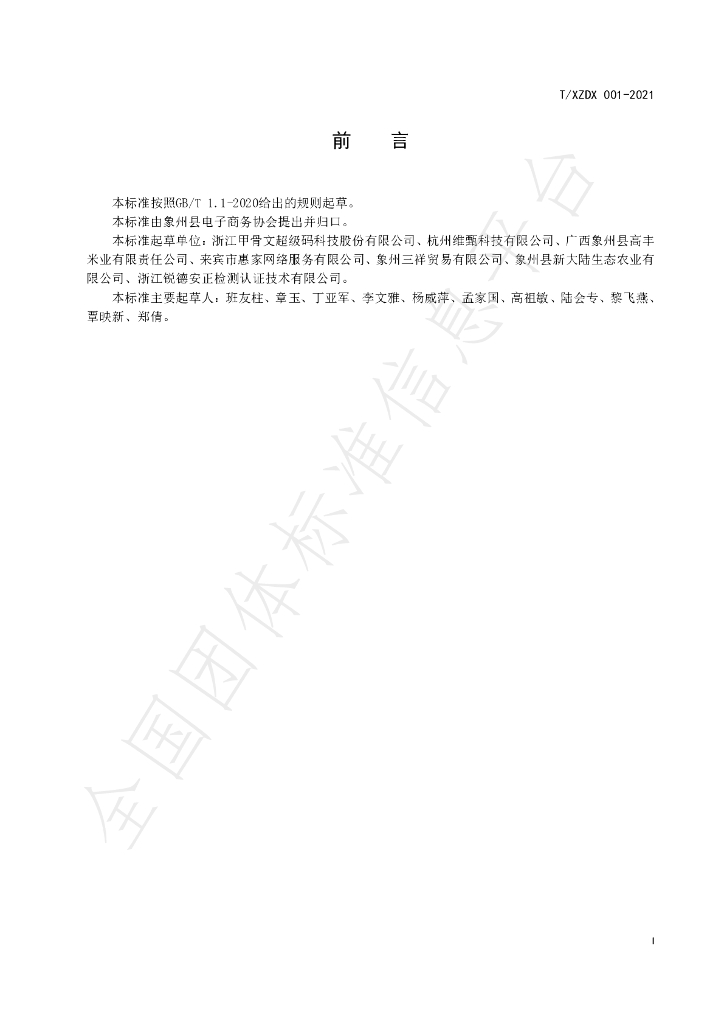 T/XZDX 001-2021 标准预览