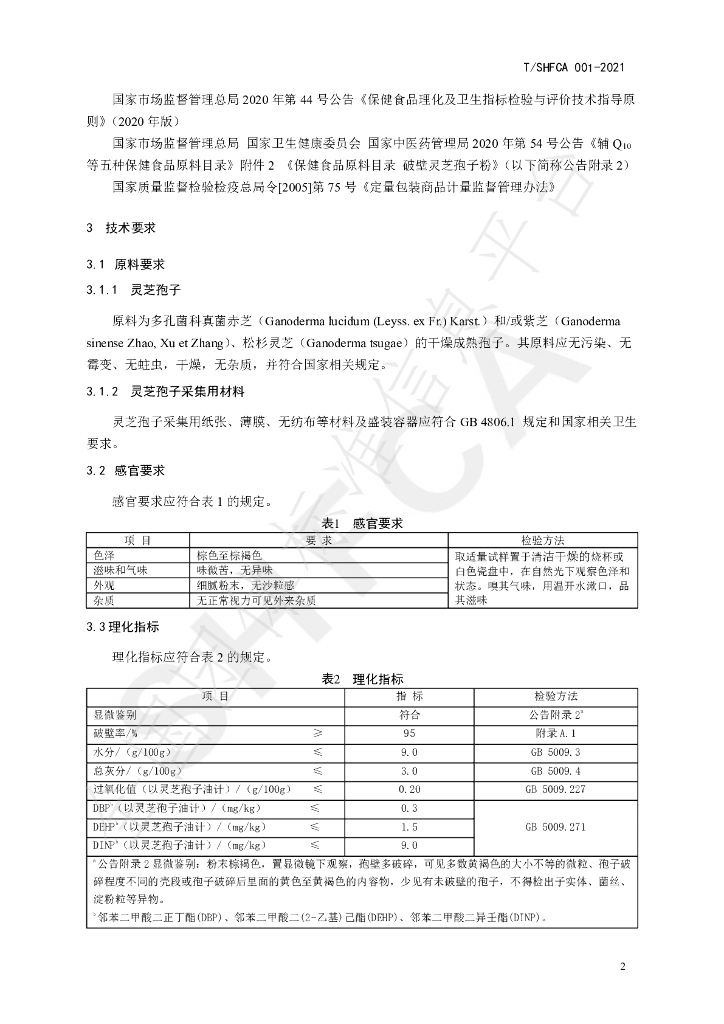 T/SHFCA 001-2021 标准预览