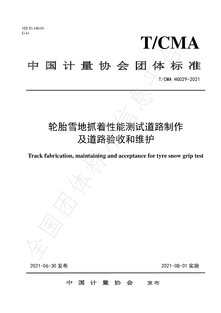 T/CMA 029-2021 标准预览