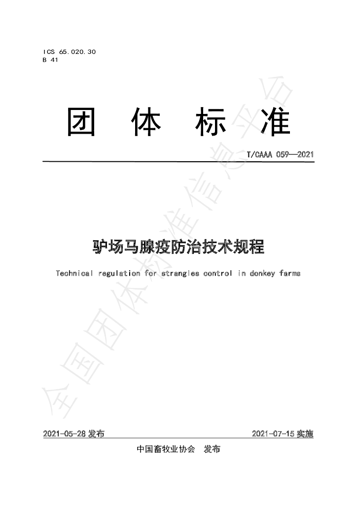 T/CAAA 059-2021 标准预览