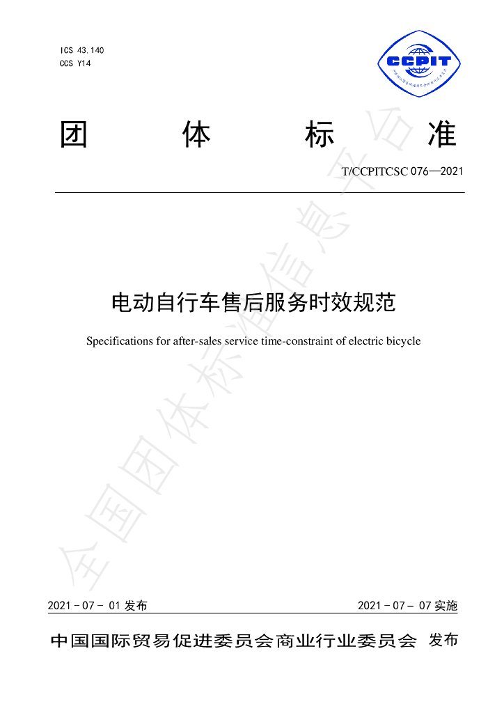 T/CCPITCSC 076-2021 标准预览