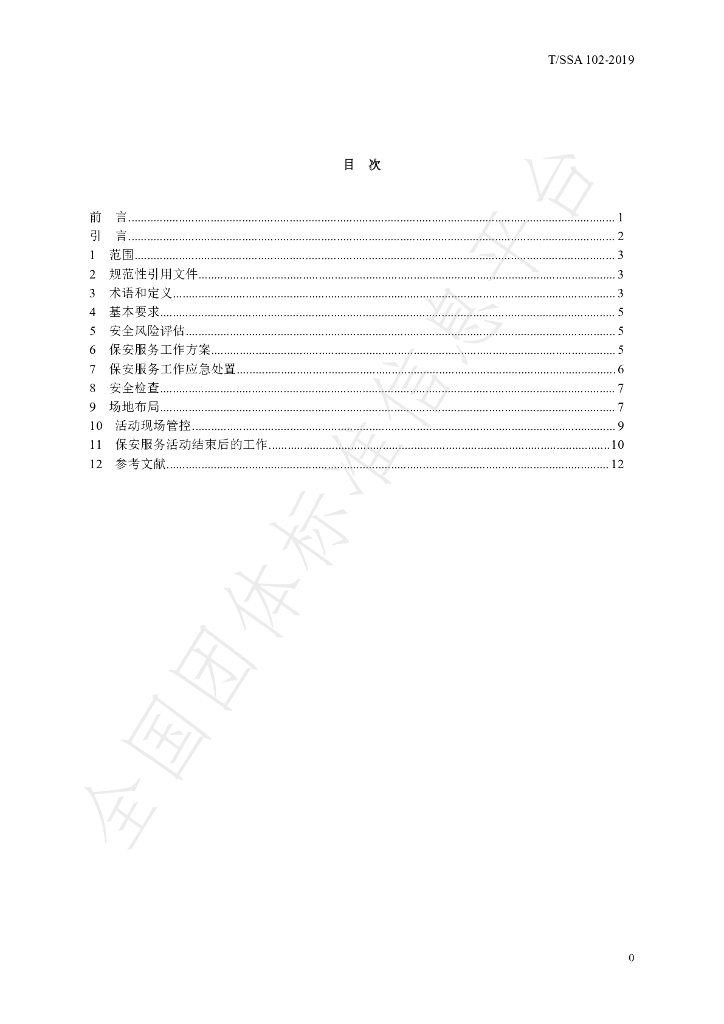 T/SSA 102-2019 标准预览