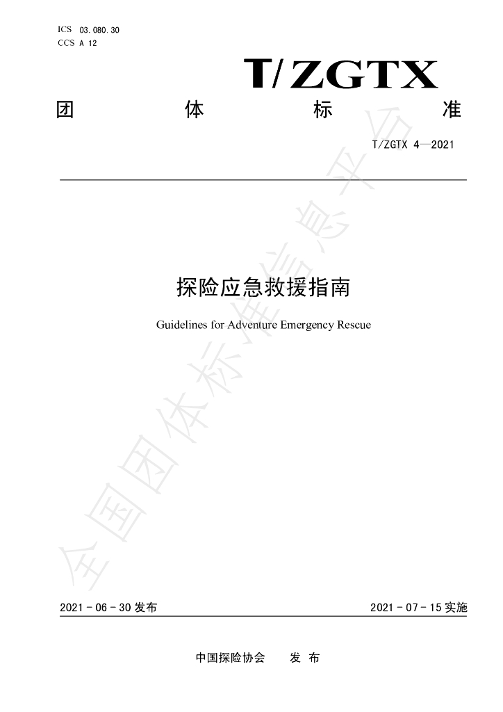 T/ZGTX 4-2021 标准预览