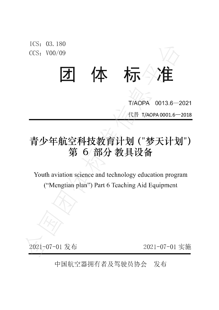 T/AOPA 0013.6-2021 标准预览