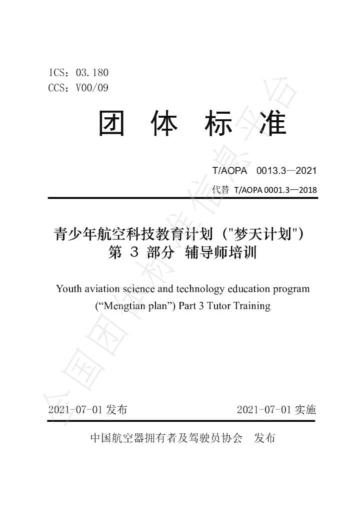 T/AOPA 0013.3-2021 标准预览