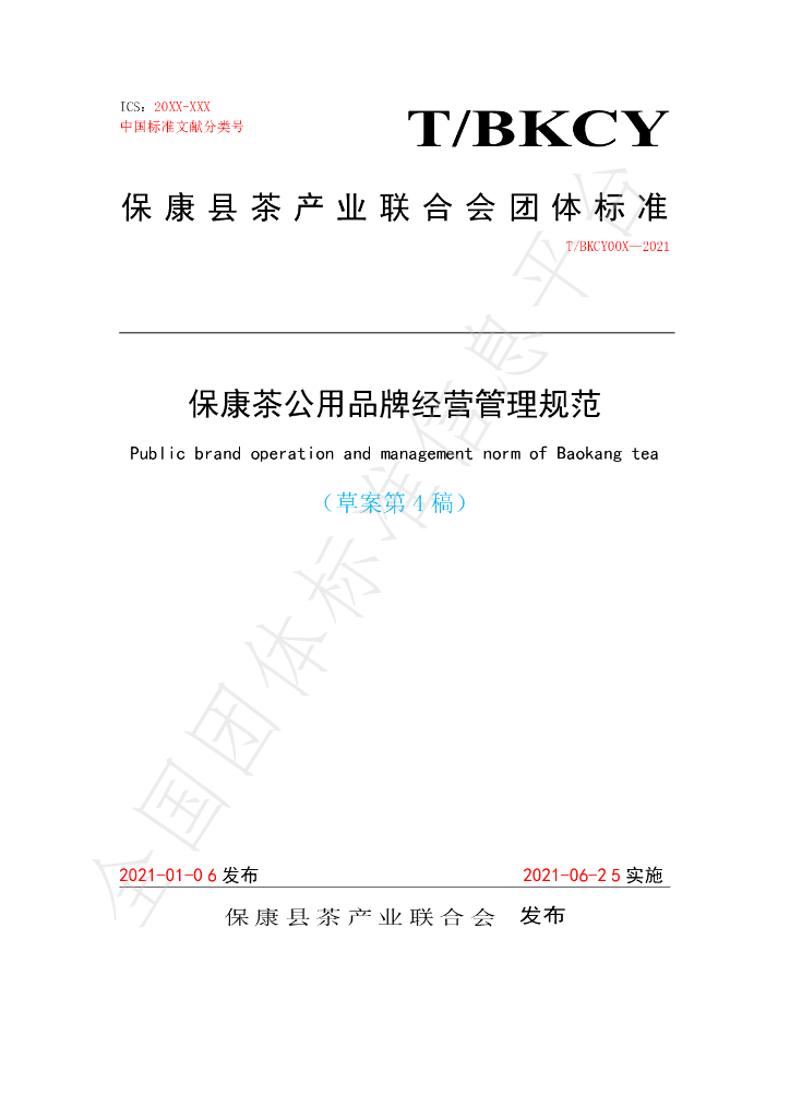 T/BKCL Y00X-2021 标准预览