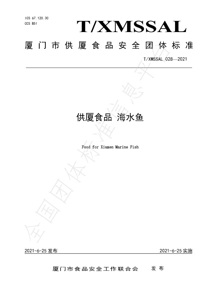 T/XMSSAL 028-2021 标准预览