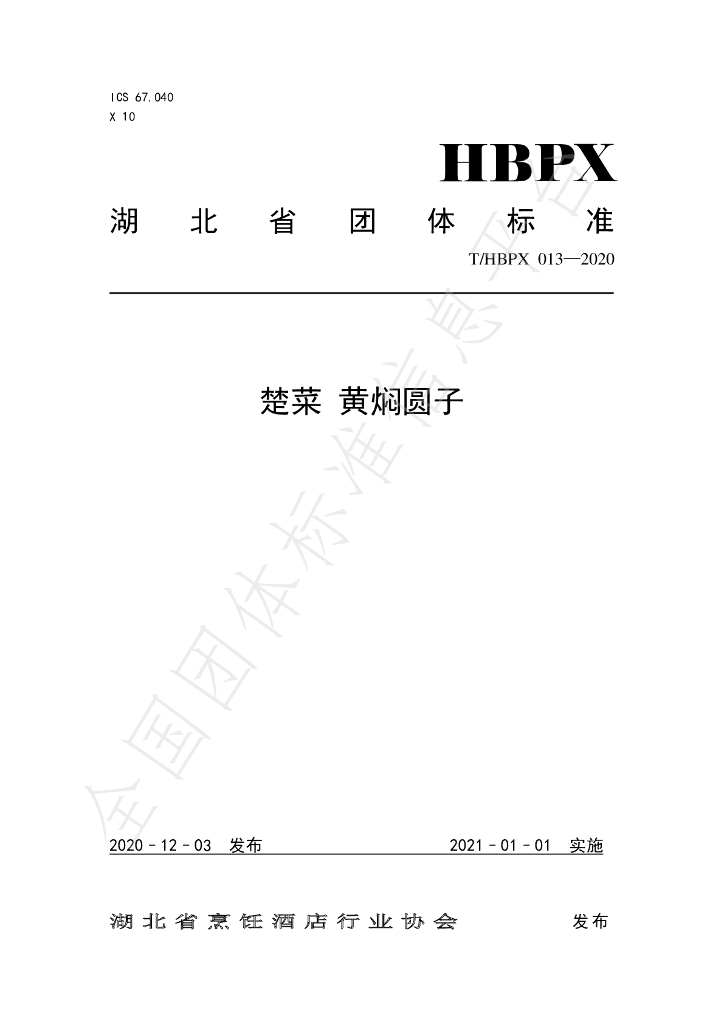 T/HBPX 013-2020 标准预览