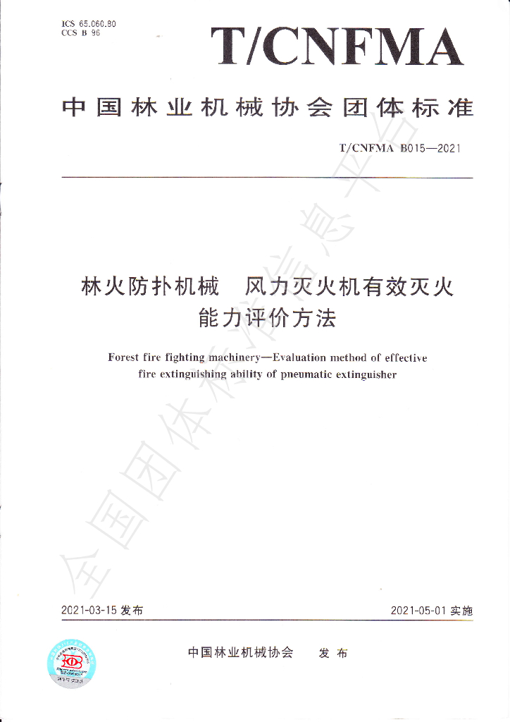 T/CNFMA B015-2021 标准预览