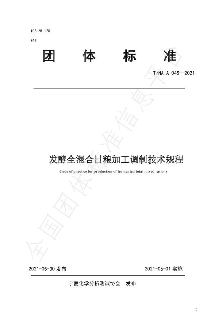 T/NAIA 045-2021 标准预览