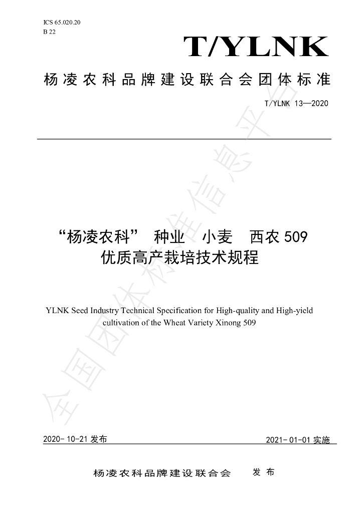 T/YLNK 13-2020 标准预览