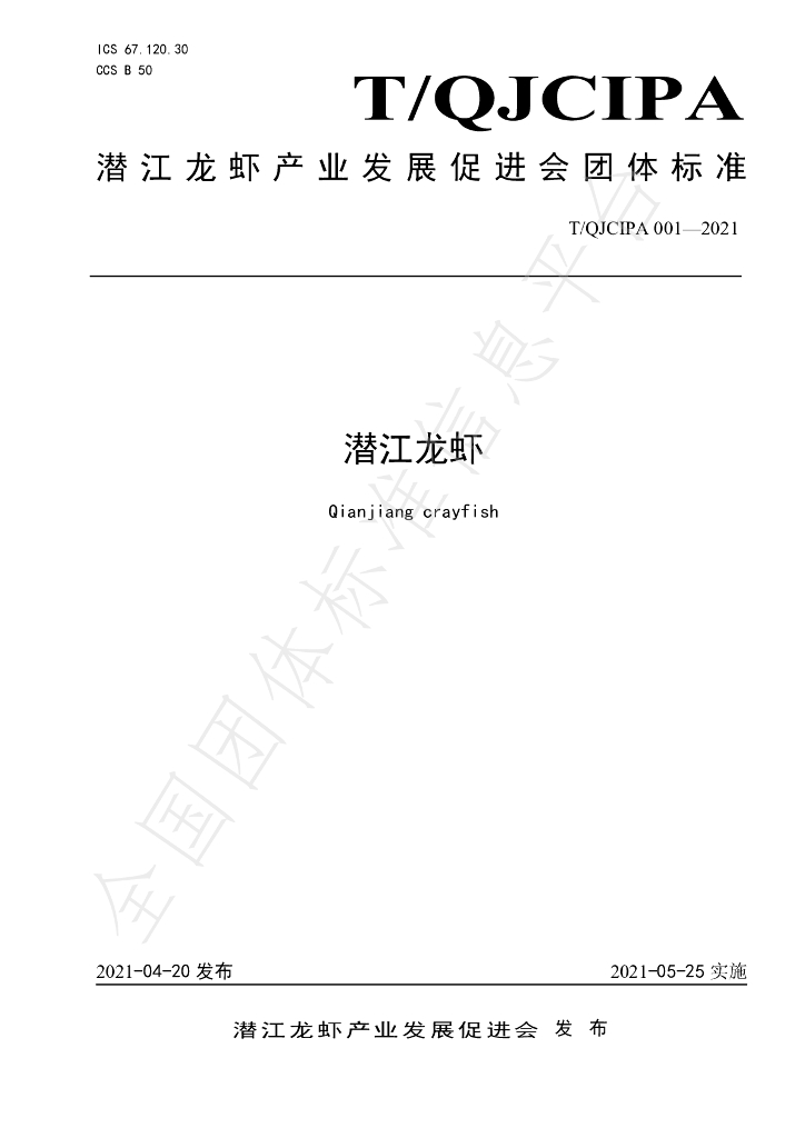 T/QJCIPA 001-2021 标准预览