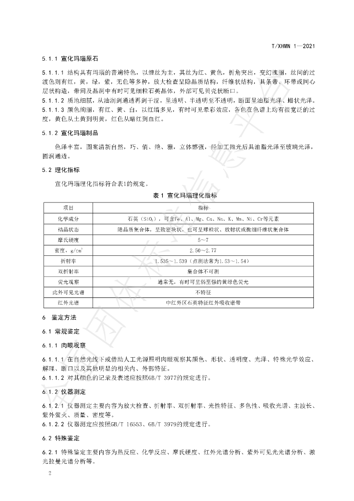 T/XHMN 1-2021 标准预览