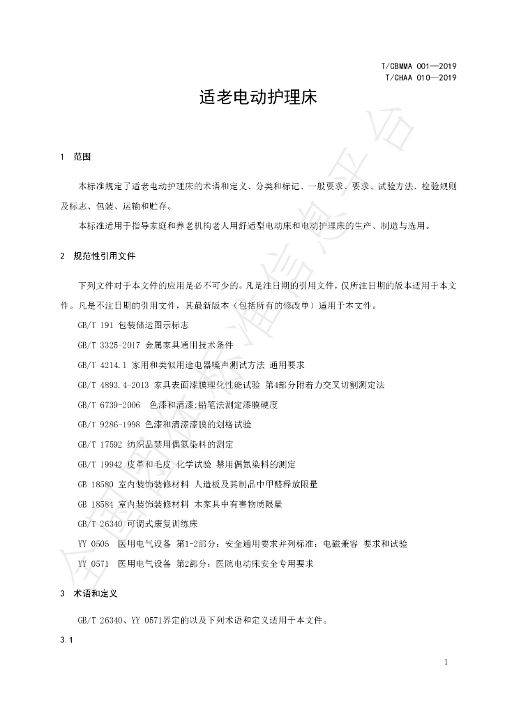 T/CBMMAS 001-2019 标准预览