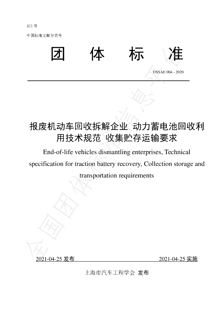 T/SSAE 004-2020 标准预览