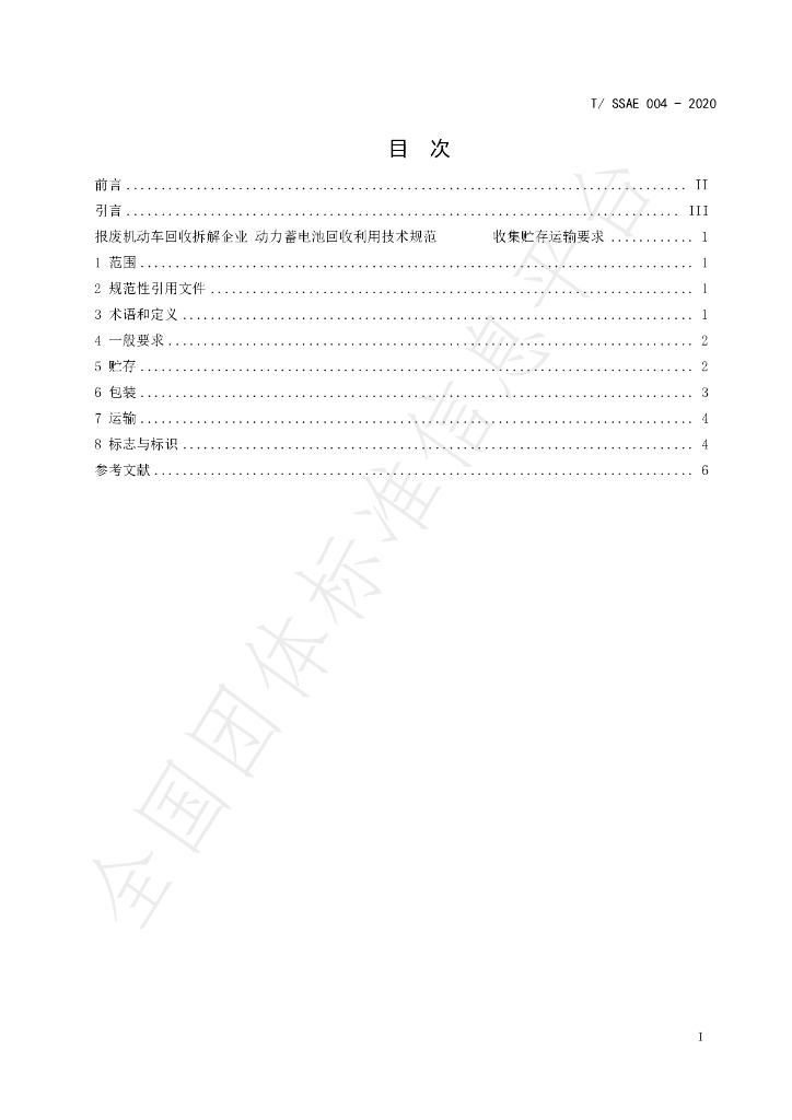 T/SSAE 004-2020 标准预览