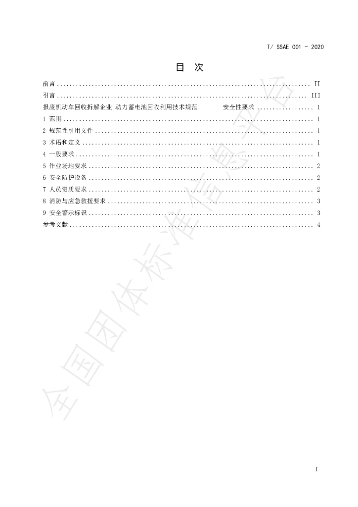 T/SSAE 001-2020 标准预览