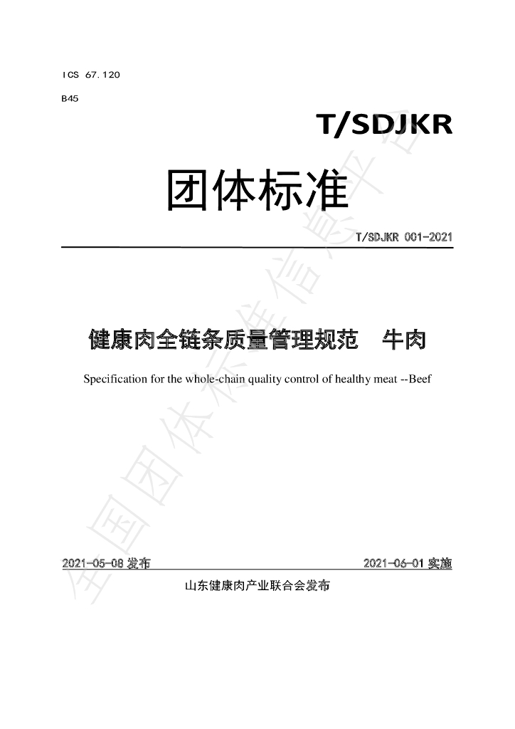 T/SDJKR 001-2021 标准预览