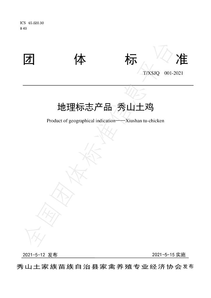 T/XSJQ 001-2021 标准预览