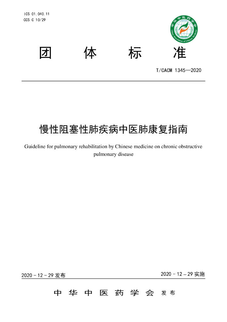 T/CACM 1345-2020 标准预览