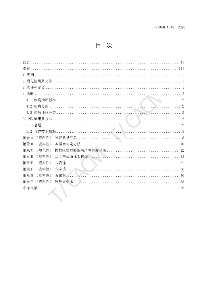 T/CACM 1345-2020 标准预览
