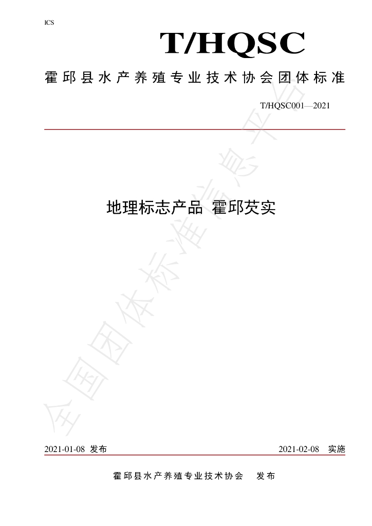 T/HQSC 001-2021 标准预览