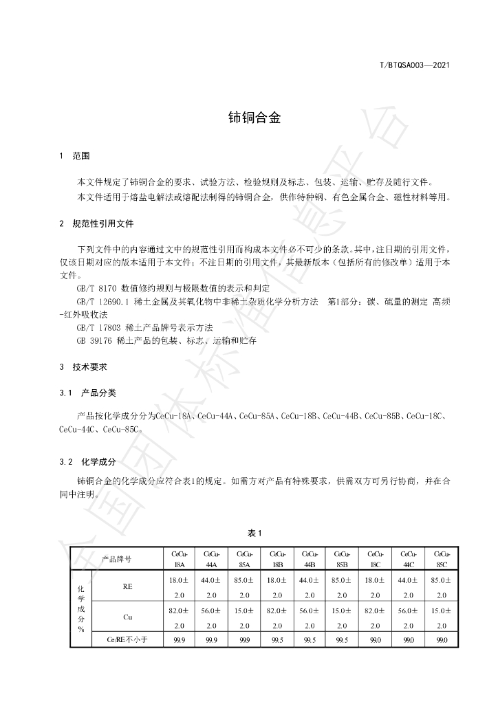 T/BTQSA 003-2021 标准预览