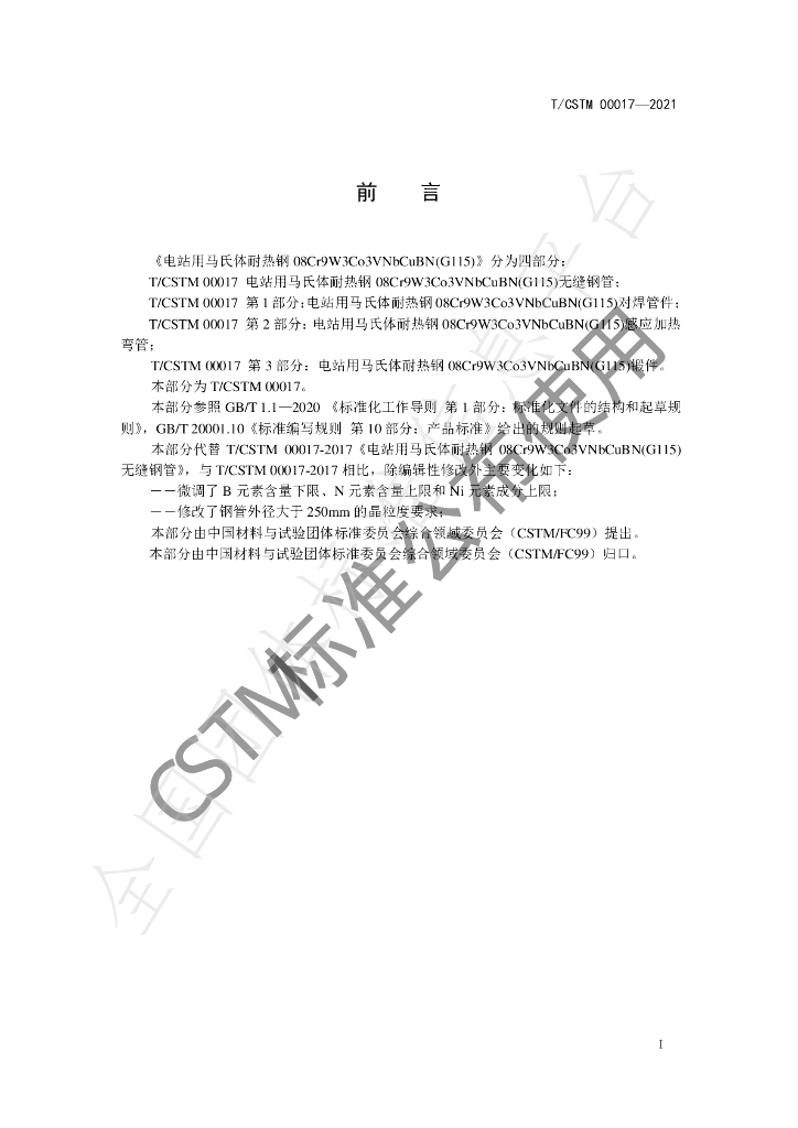 T/CSTM 00017-2021 标准预览
