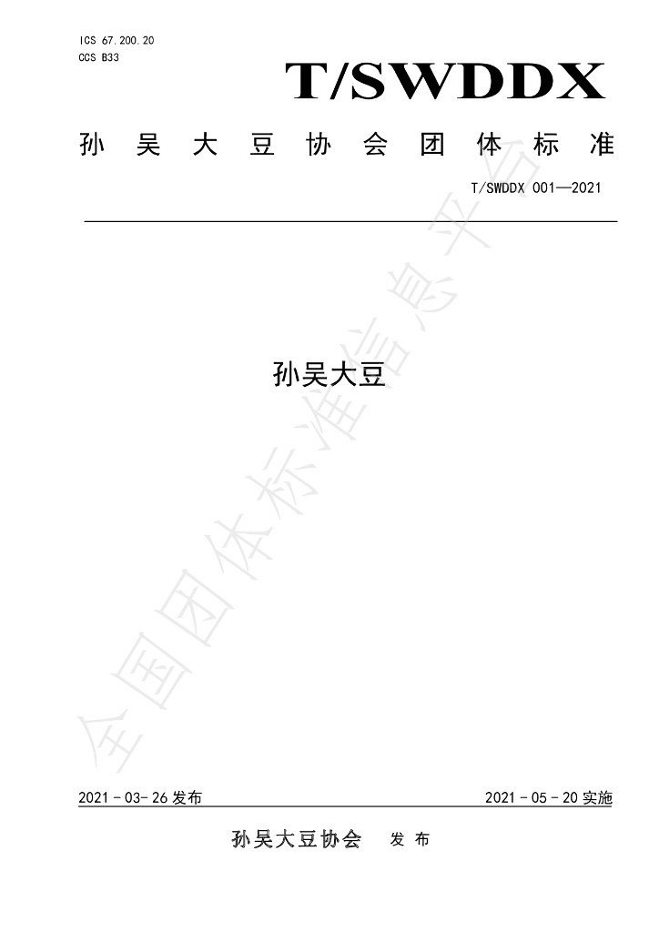 T/SWDDX 001-2021 标准预览