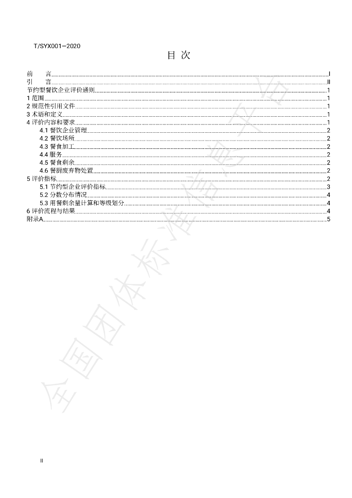 T/SYX 001-2020 标准预览