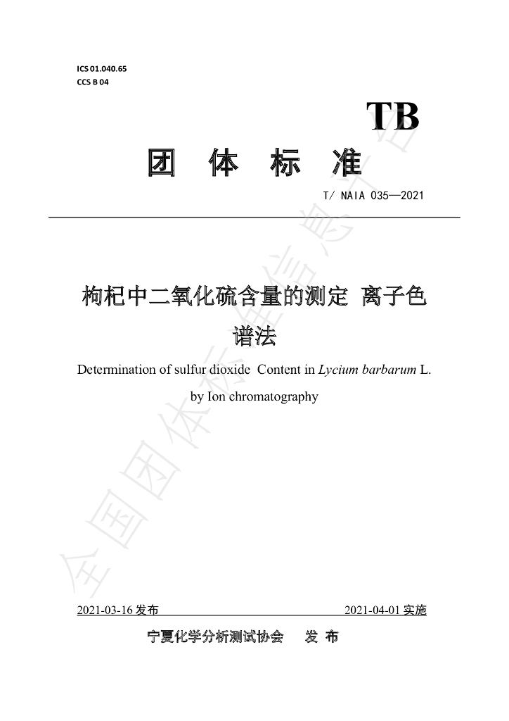 T/NAIA 035-2021 标准预览