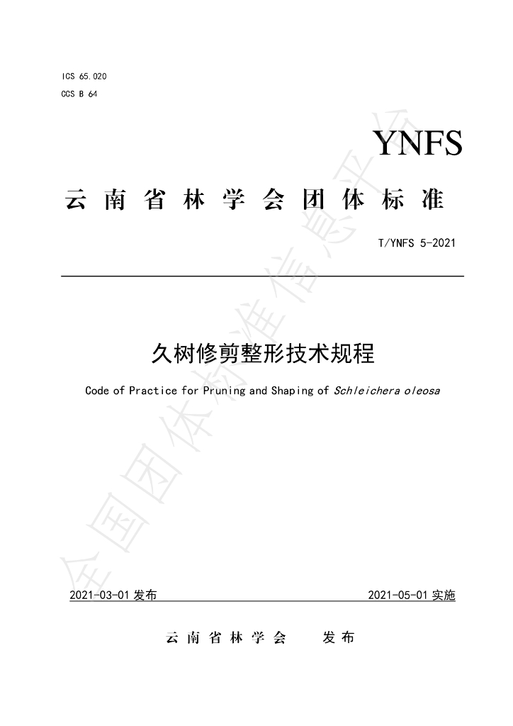 T/YNFS 5-2021 标准预览