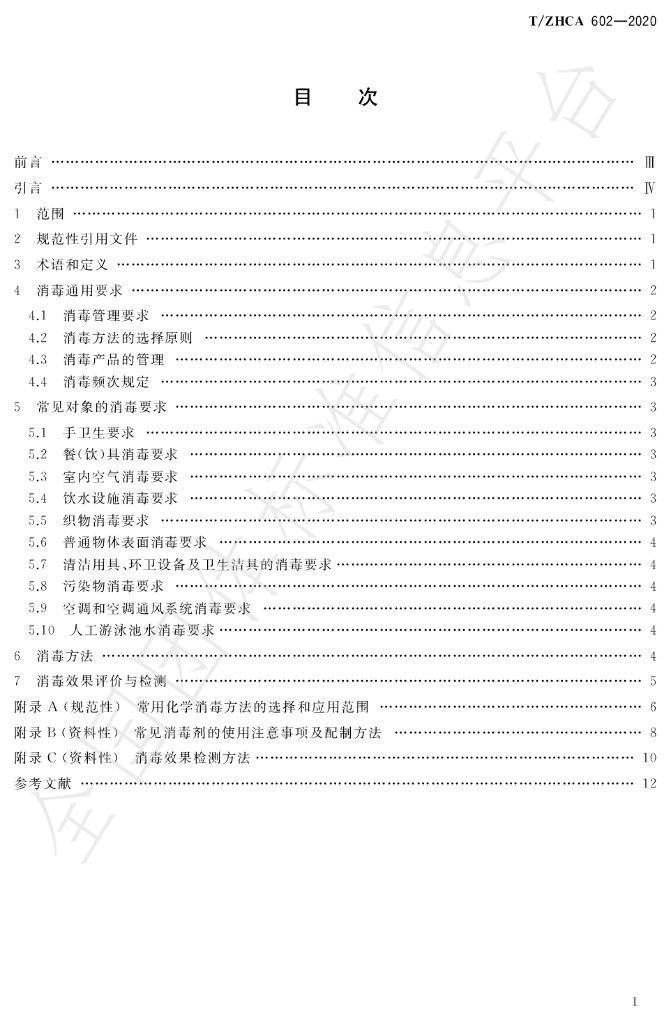 T/ZHCA 602-2020 标准预览