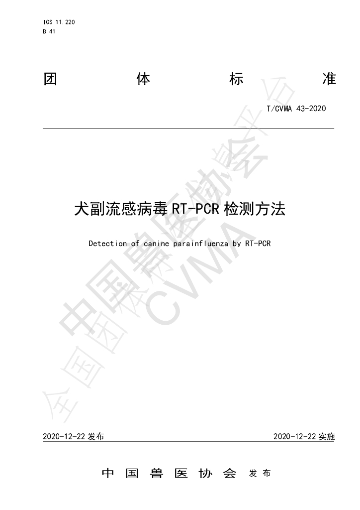 T/CVMA 43-2020 标准预览