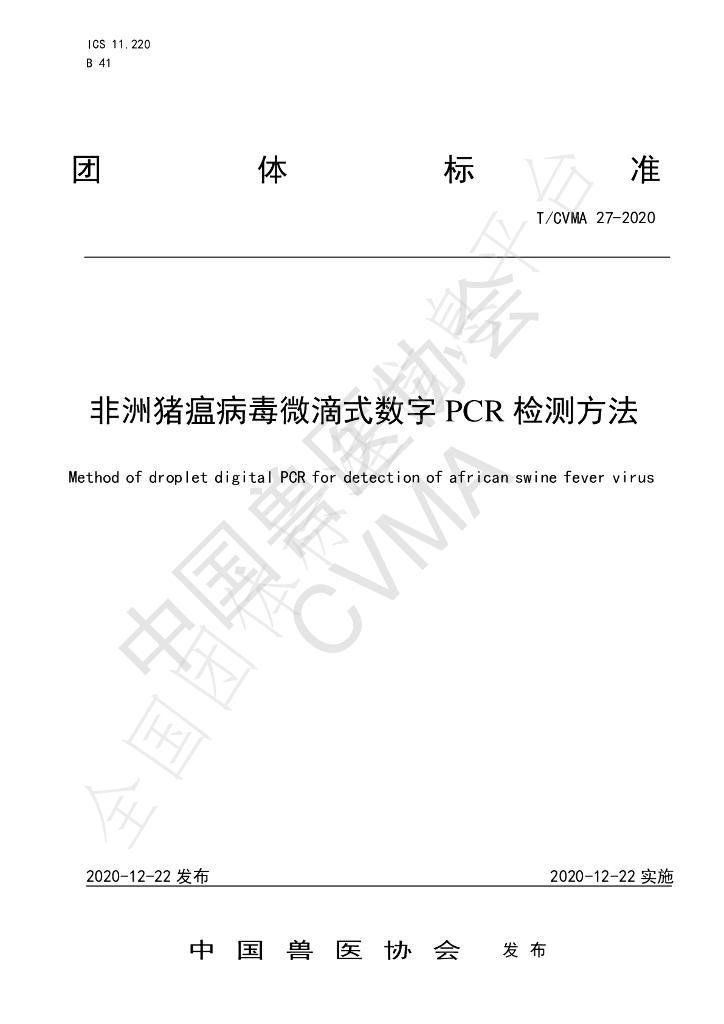 T/CVMA 27-2020 标准预览