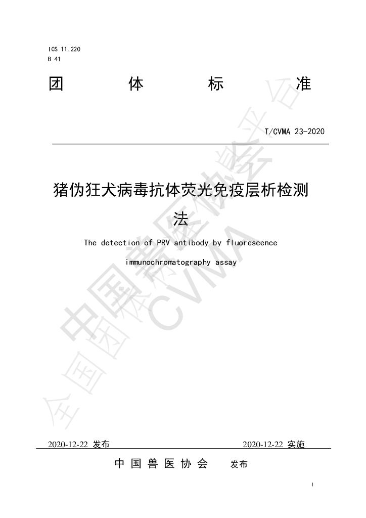 T/CVMA 23-2020 标准预览