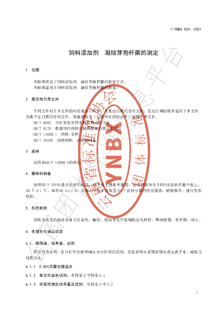 T/YNBX 024-2021 标准预览